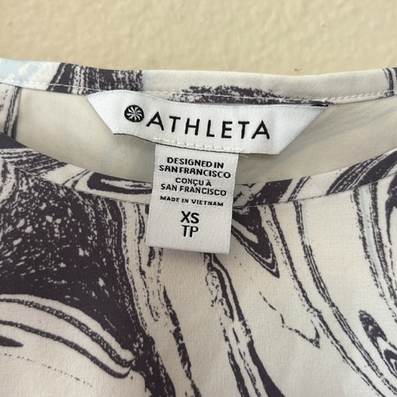 Athleta Refined Zephyr Tank Top Stretch White Grey Women XS - Picture 5 of 11